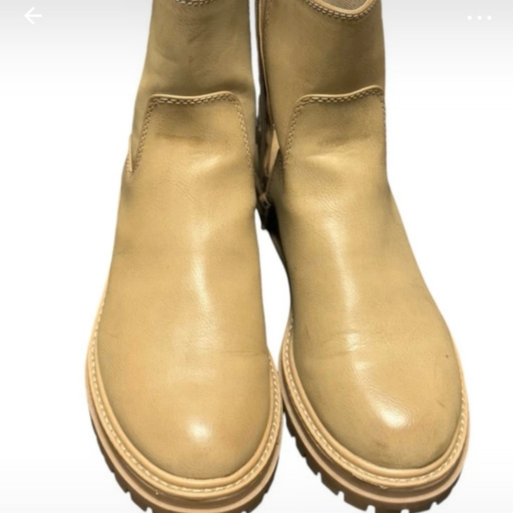 New Time and tru tan  Leather Ankle Boots